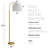 Kutsal 62.01'' Black Arched Floor Lamp