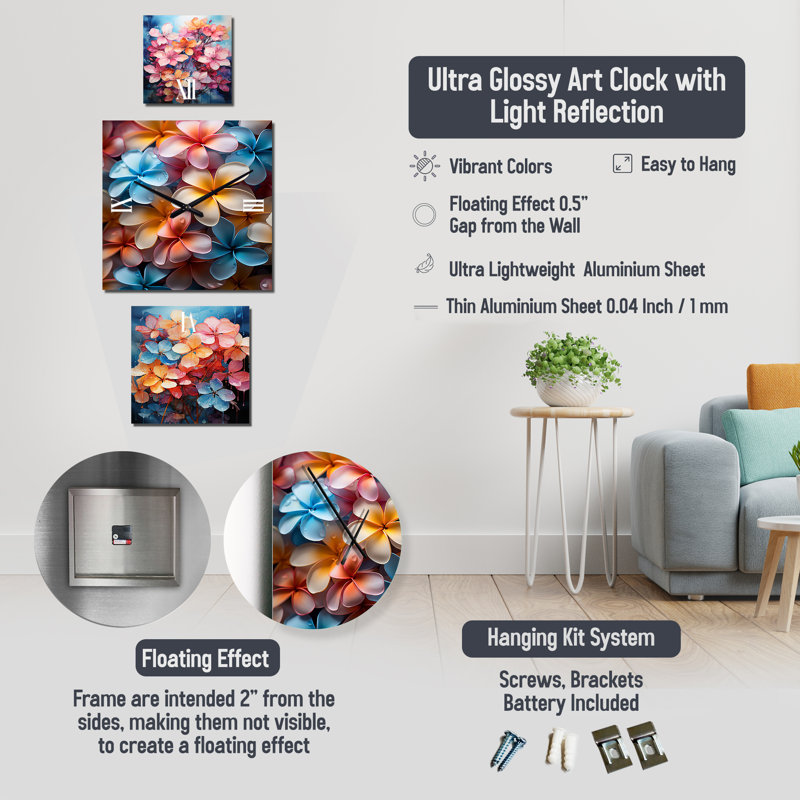 Kaveer Metal Wall Clock