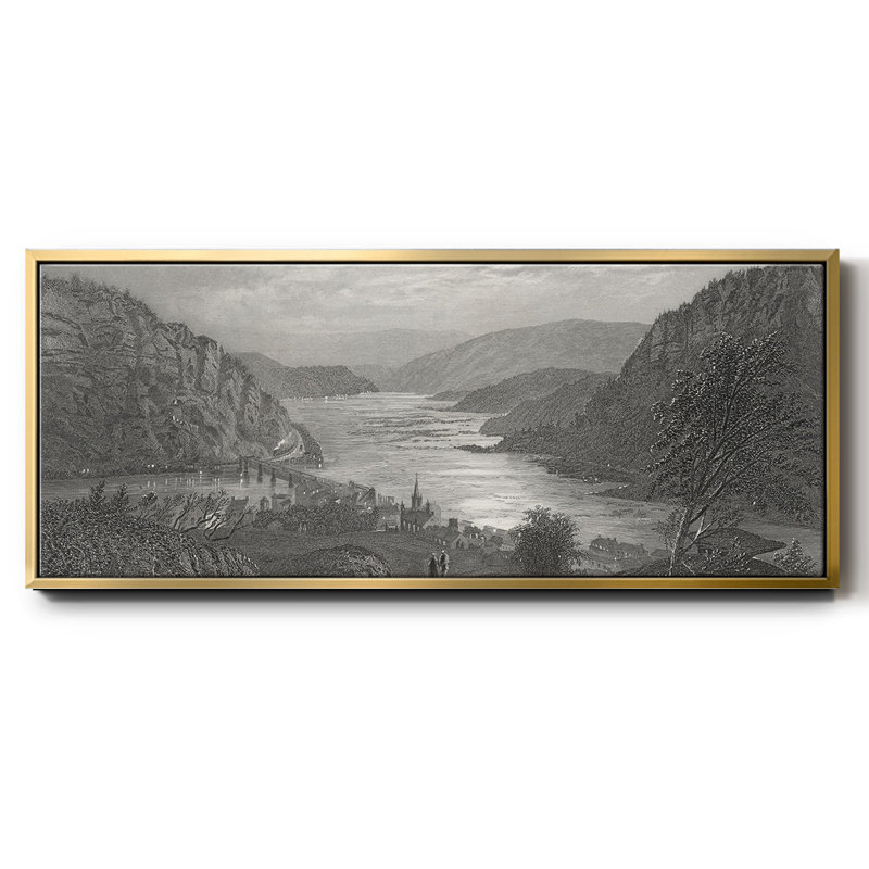 Harper's Ferry by Moonlight- Framed Canvas