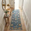 Bristol Hand Knotted Wool Area Rug in Blue; Rust; Grey; Yellow; Ivory-1583501942