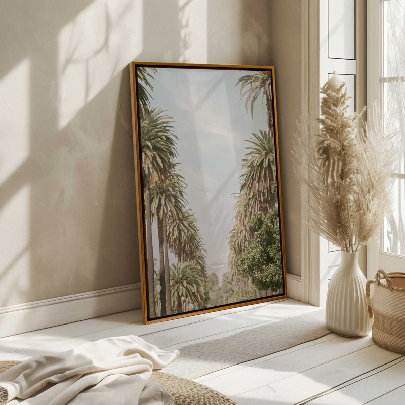 Golden Boulevard, reproduction d'art sur toile, 8 po x 12 po, Cadre flottant noir satiné