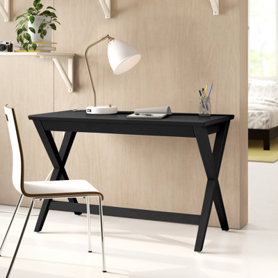 Swam Solid Wood Base Writing Desk