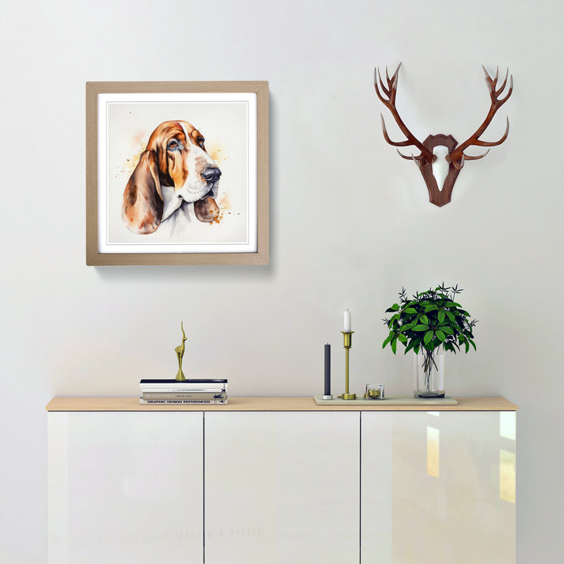 Single Picture Frame Print on Wood, Oak