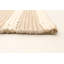 Tapis beige / blanc rayé rectangulaire en laine tressé à la main 5 pi x 7 pi 10 po Baltierra