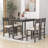 Bogazi 5-Piece Dining Table Set with Rectangular Dining Table and 4 Dining Chairs-1750796917