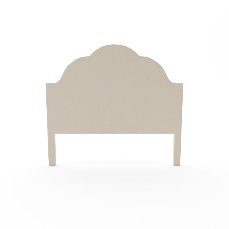 Cascade Upholstered Headboard, Posh Life Performance Velvet Spring, Full