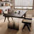 Black Rectangular Solid Wood + Acrylic desk-1966892392