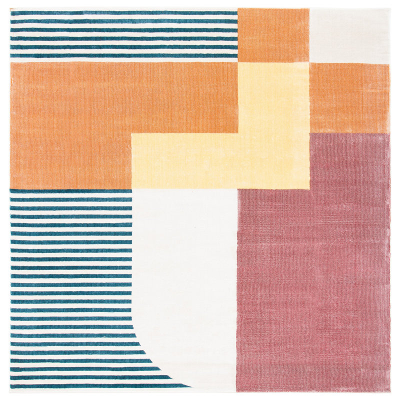 Horatio 300 Performance Geometric Rug, Square 9'