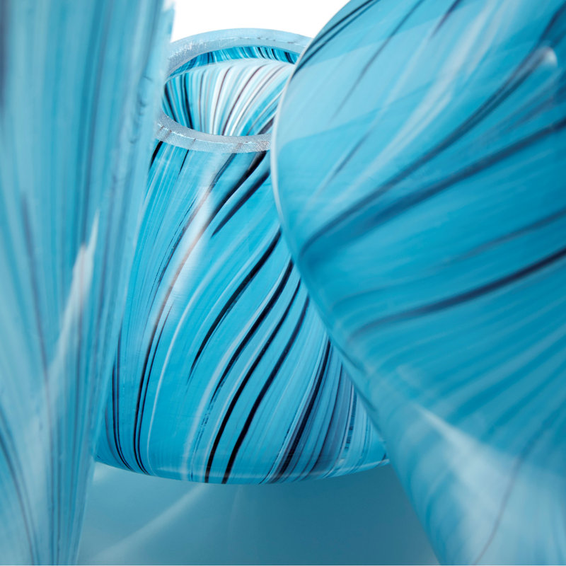 Phoebe Glass Table Vase, 15.75" H x 9.5" W x 9.5" D