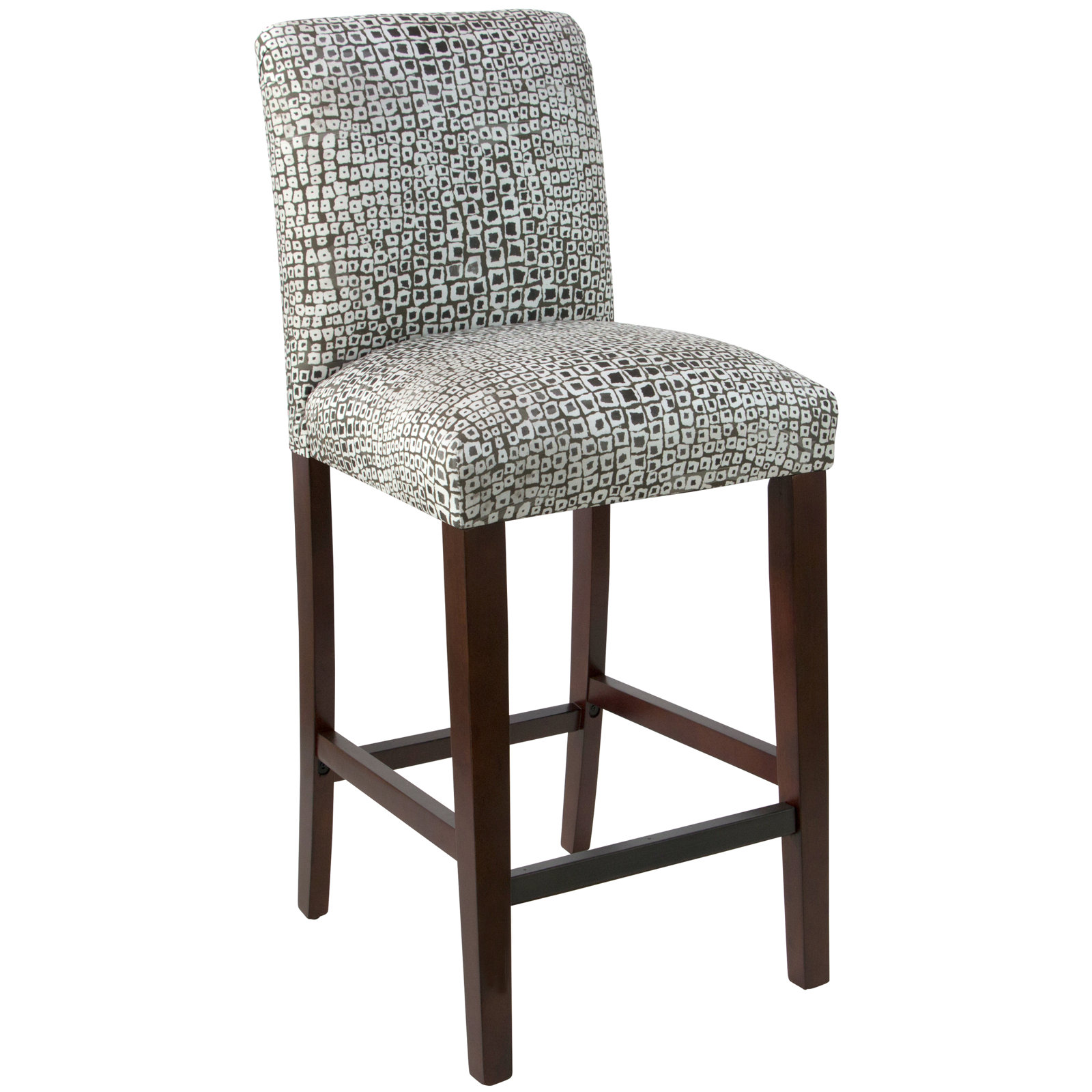 Hadrien 31" Bar Stool, Bar Stool (31” Seat Height), Espresso, Shaana Indigo