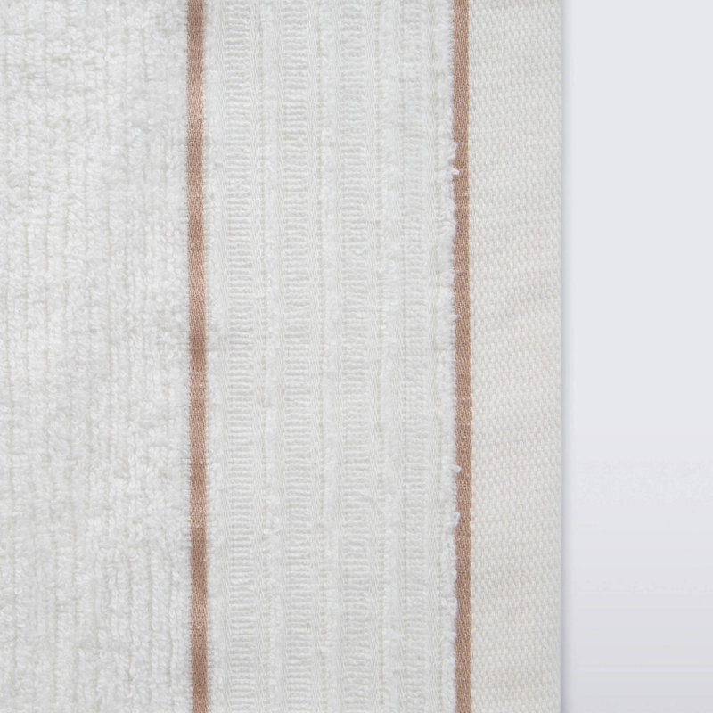 Serviette de bain 100% coton Ebbonie, Crème