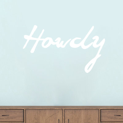 Décalcomanie murale howdy