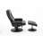 Recliner Chair With Ottoman, 360° Swivel Pu Leather Lounge Chair With Adjustable Backrest & Sturdy Metal Base