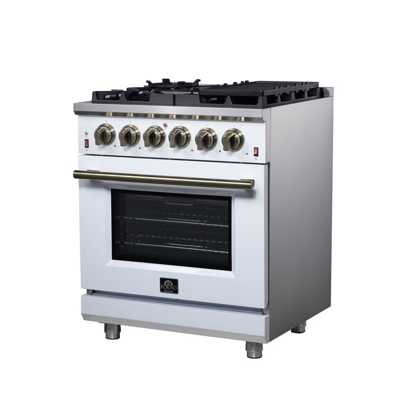 Cuisinière à gaz autoportante Massimo 30, Blanc