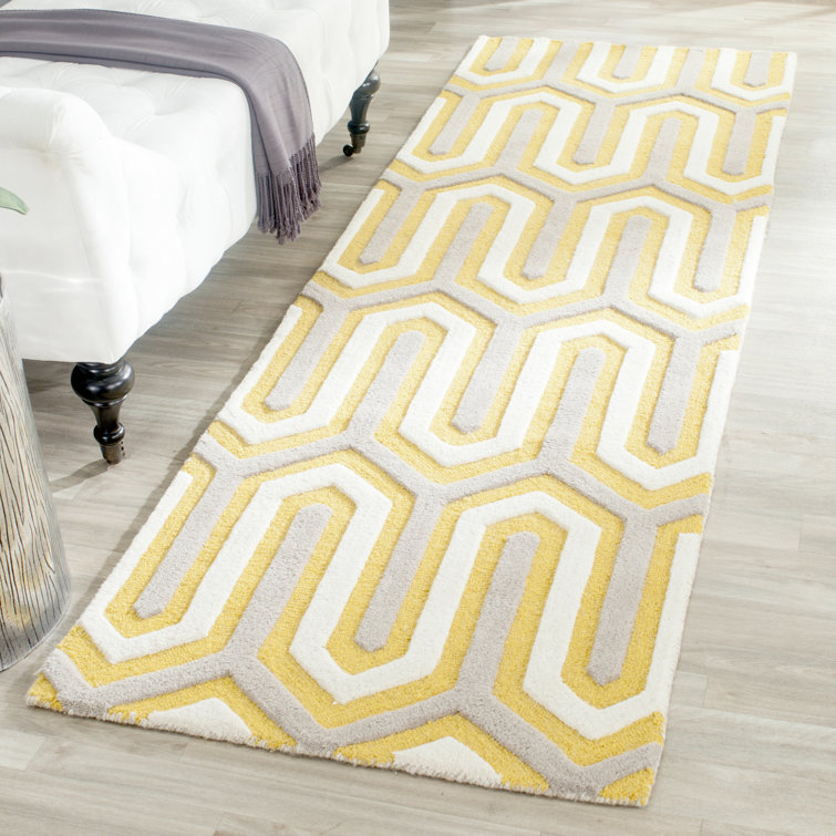 Ellicott Hand Tufted Wool Geometric Rug