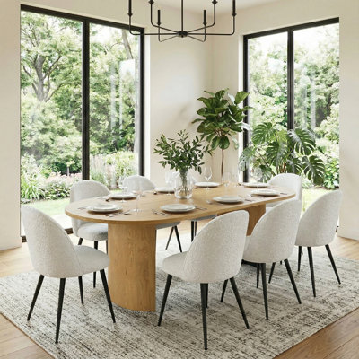 Audna 8 - Person Double Pedestal Dining Set