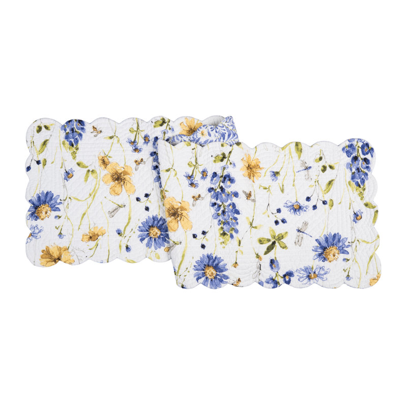 Dubey Cotton Rectangle Floral Table Runner