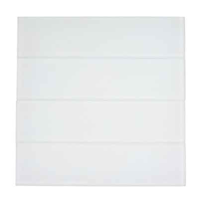 12'' x 3'' Glass Subway Wall Tile