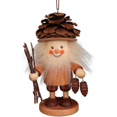 4.5'' Handmade Wood Hanging Figurine Ornament