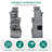 33" Modern 4-Tier Water Fountain with LED Lights, Resin Pebble Tabletop Cascading Waterfall Decor, Weather-Resistant Outdoor Feature