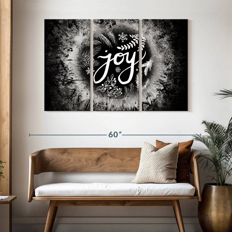 Frosty Joy, 32" H x 50" W