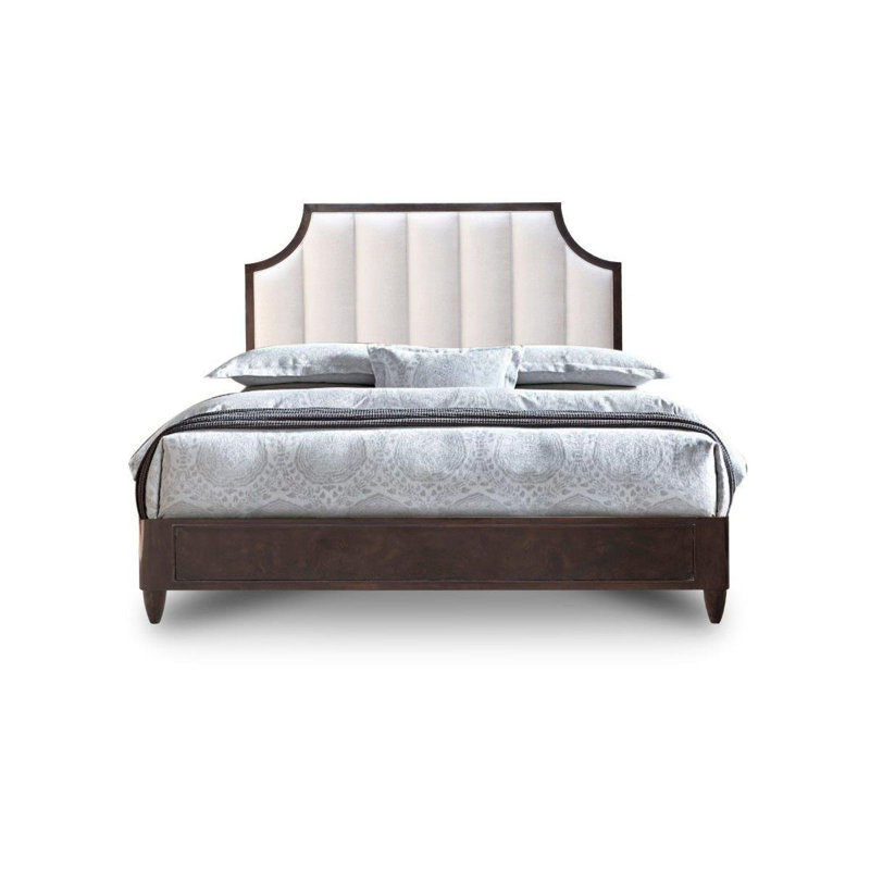 Cezanne Queen Bed Gray Breeze, Brown