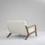 Chaise d'appoint Mid-Century moderne avec structure en bois, chaises de salon rembourrées avec coussin de taille, fauteuil de lecture pour véranda de chambre à coucher-752000417-752000429