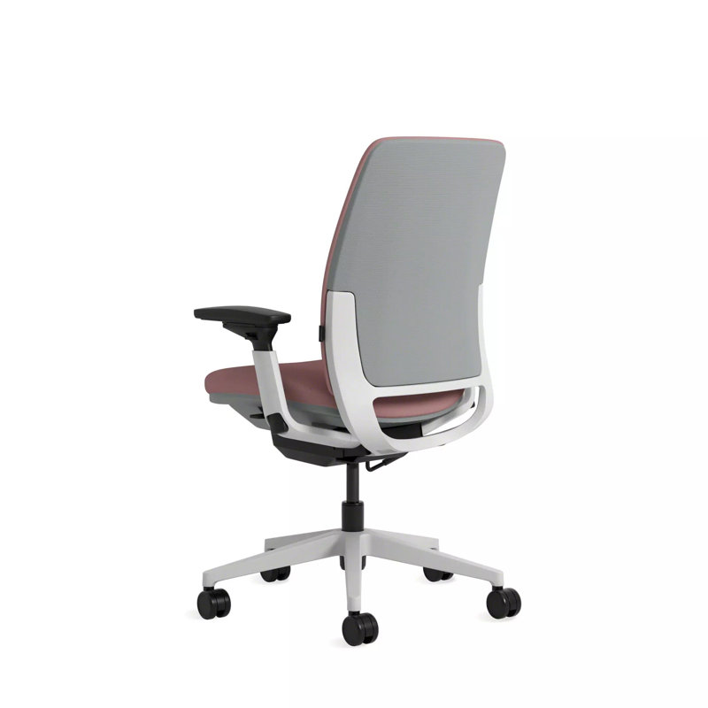 Steelcase Amia Ergonomic Task Chair, Pink Lemonade, Carpet, Seagull