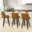 Tabourets de bar et de comptoir Loriell avec structure en bois massif-1010717036-1010717034-1010647124