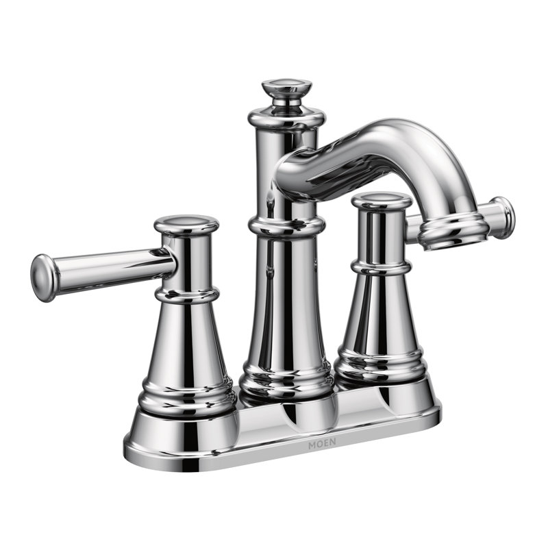 Belfield Centerset Bathroom Faucet with Drain Assembly, Chrome