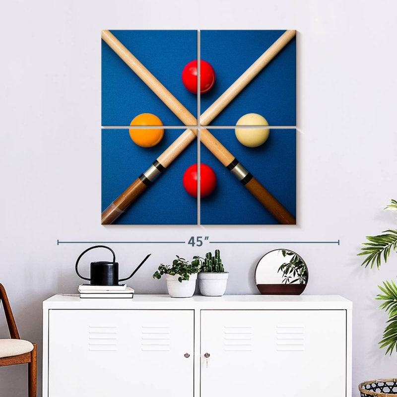 Senne Pool Ball And Sticks, 32" H x 32" W