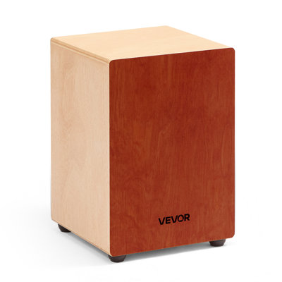 Cajon Box Drum, avec cordes de guitare internes, boîte de percussion légère en bois, instrument de musique portatif en bois de bouleau avec pieds en silicone, pour débutants et professionnels, 12 x 12 x 17 po