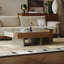 Ensemble de tables basses avec plateau en marbre et verre