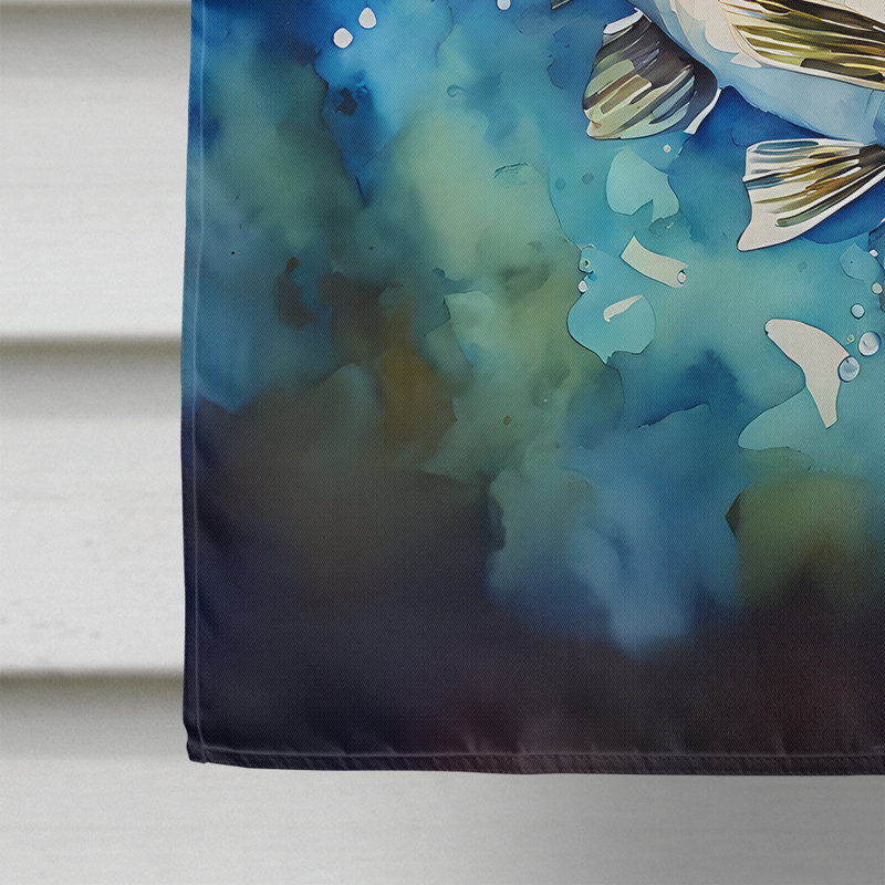 Beaux Double Sided 40'' H x 28'' W Polyester House Flag