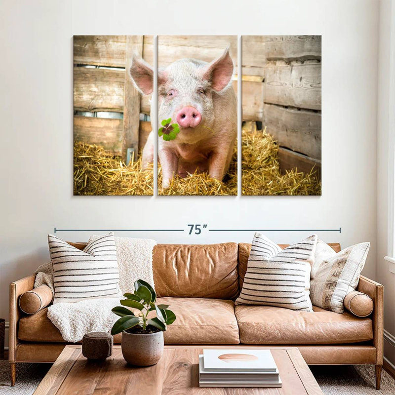 Brampt Lucky Pig, 42" H x 65" W