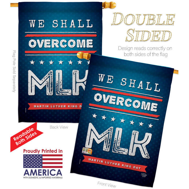 Double Sided 40'' H x 28'' W Polyester Flag Set