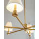 Selene 6 Light Metal Dimmable Chandelier