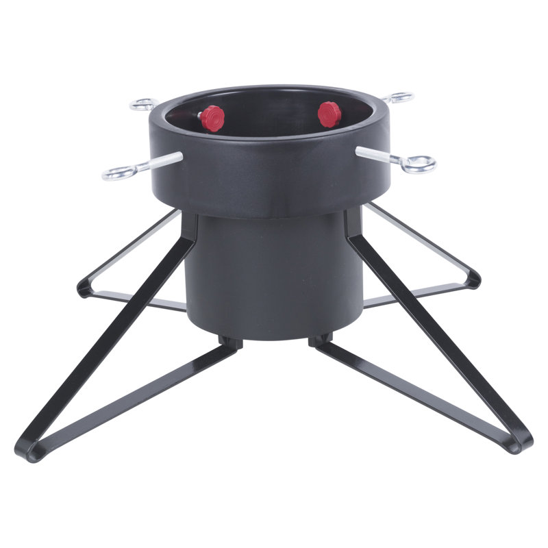 Resin Artificial Tree Stand For Max. Tree Height, 21cm H x 56.5cm W x 56.5cm D, Black
