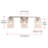 3-lamp Clear Glass Adjustable Iron Mirror Front Light