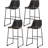 Counter Height Bar Stools Set of 4, 26 inch Leather Barstools Modern Bar Stools with Back, Counter Stool Armless Bar Chairs with Metal Legs, Footrest-73857810