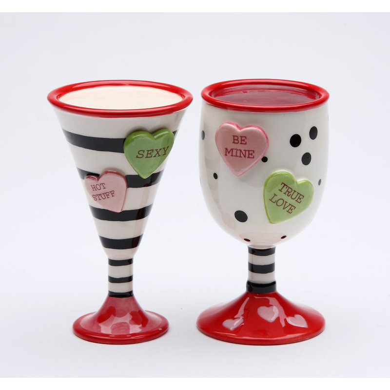 Ensemble salière et poivrière Happy Hearts