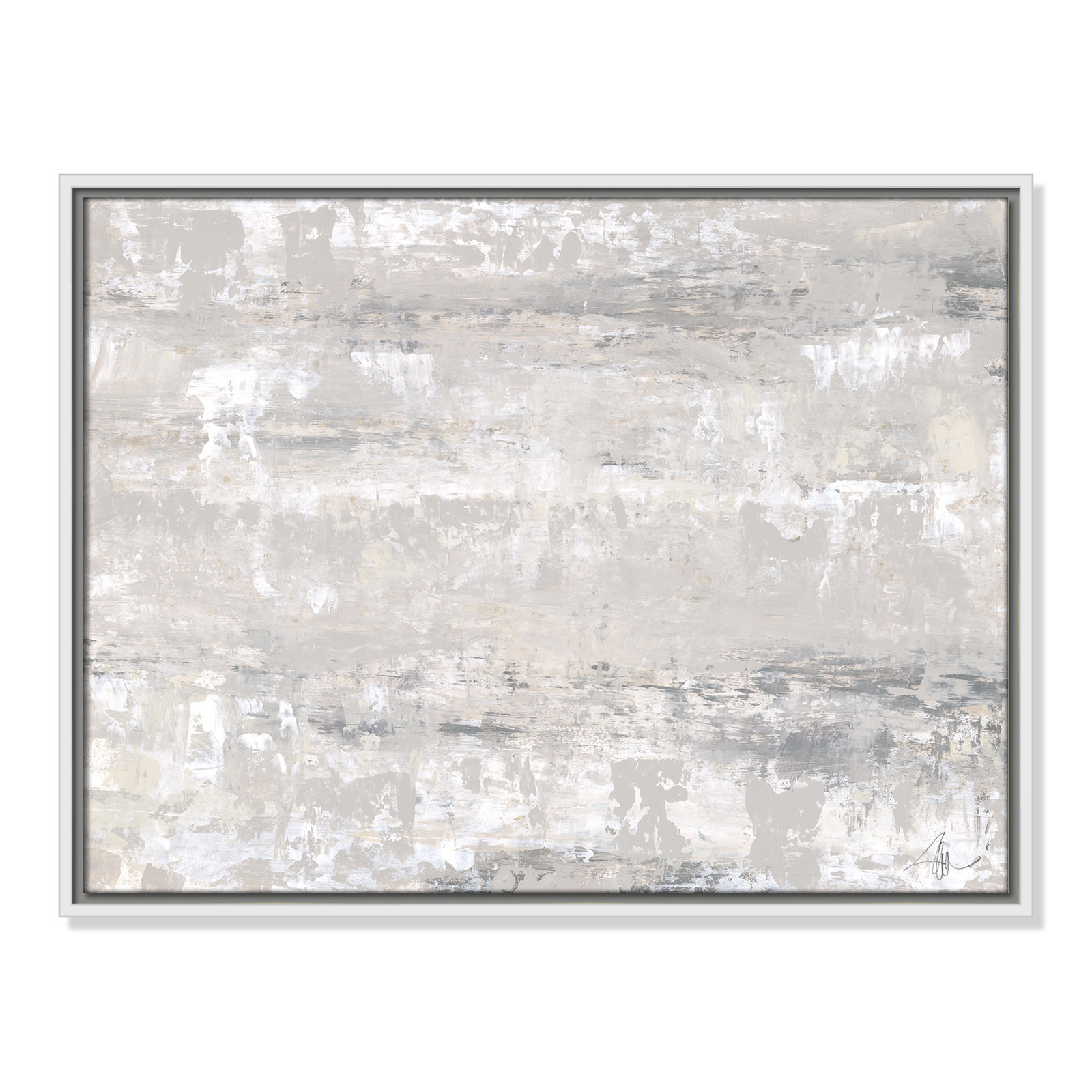 Tryston "Desert Winds" Print by Filippo Ioco, White Framed Canvas, 19.5" H x 25.5" W x 2" D
