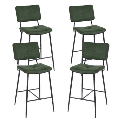 Anaijah Upholstered Counter Stool with Metal Frame