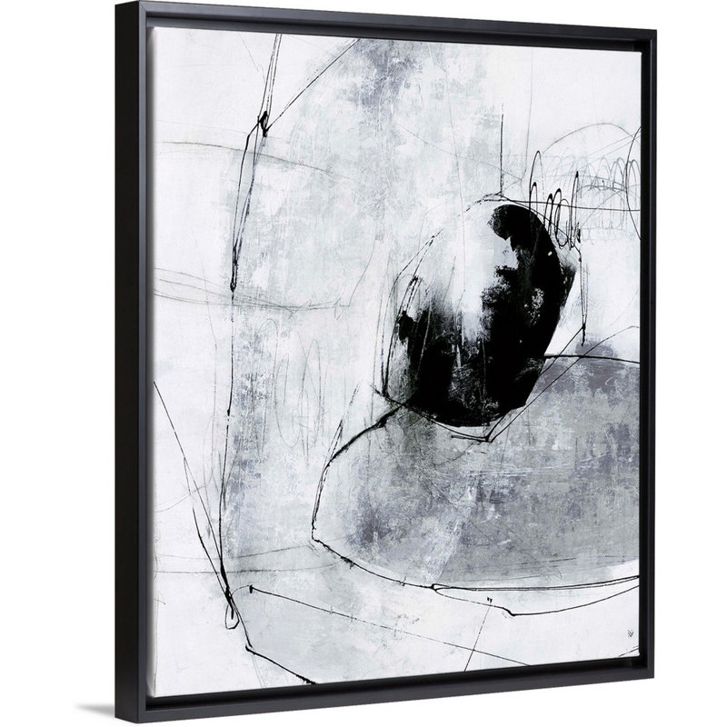 "Lignée II" par Joshua Schicker - reproduction d'art sur toile, H 22 po x l 18 po x P 1,75 po, Cadre flottant noir
