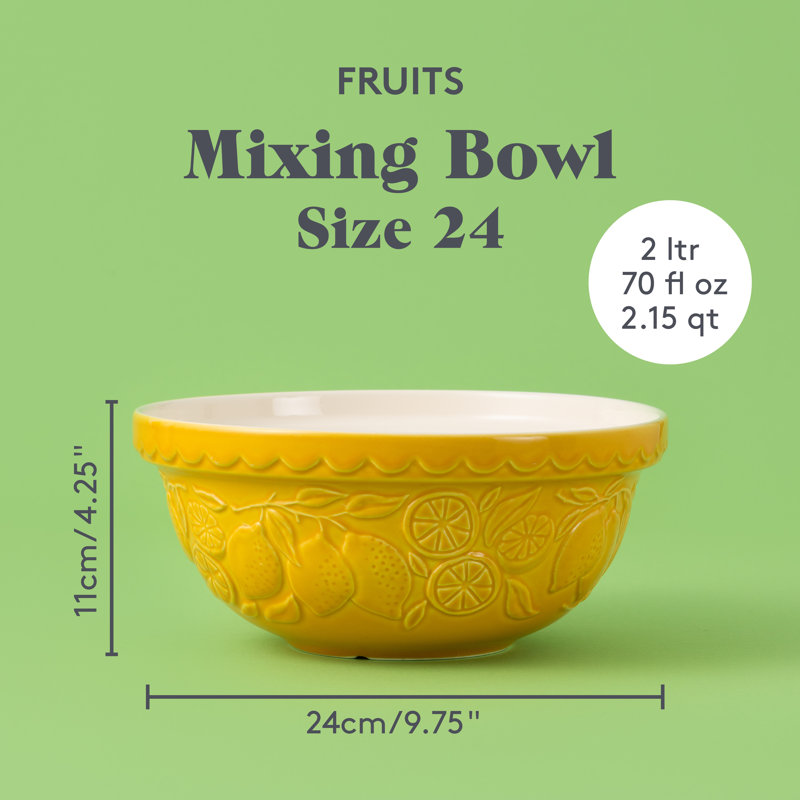 Mason Cash Fruits Lemons Mixing Bowl 24cm