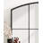 Latitude Run® Forsyth Windowpane Arch Mirror Black-1521054859