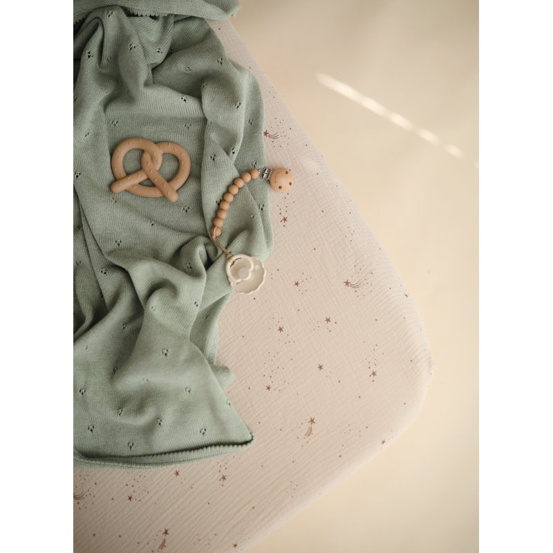 Extra Soft Muslin Crib Sheet, Falling Stars