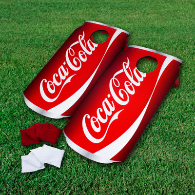 Coca-Cola Can Cornhole Set With Bean Bags by Trademark Games
