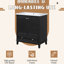 30" Bathroom Vanity Base Only In Black, Solid Wood & Cabinet, Doors And Drawer, Multi-Functional, Adjustable Shelf, Assembly Required 30", Board, Functional Needed