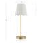 Lampe de table en métal 18 po avec abat-jour brun-576884443